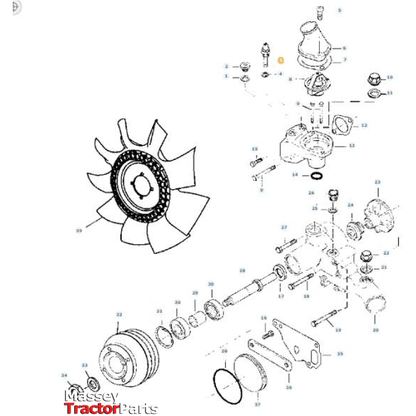 Massey Ferguson Temperature Sensor - V654271208 | OEM | Massey Ferguson parts | Engine Electrics and Instruments-Massey Ferguson-Farming Parts,Lighting & Electrical Accessories,Senders & Sensors,Switches & Sensors,Tractor Parts