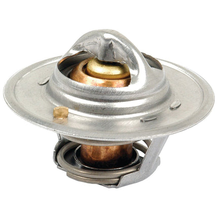 A Sparex thermostat (Part No. S.40085) featuring a metallic construction with a circular plate and copper center, used for regulating Perkins engine temperature.