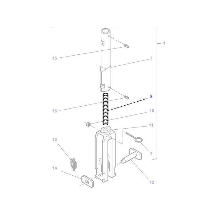 Threaded Part - 3582541M2 - Massey Tractor Parts