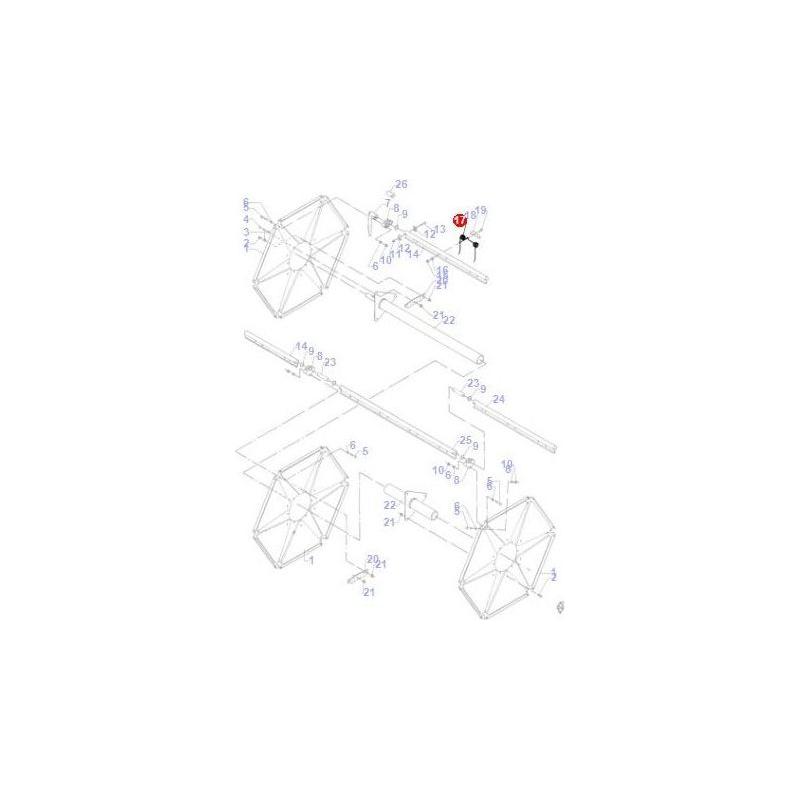Massey Ferguson Tine - D28650165 | OEM | Massey Ferguson parts |-Massey Ferguson-Cultivation,Farming Parts,Harvesting & Cutting,Hay Rake,Loader,Machinery Parts,Pick Up,Tillage,Tines,Tractor Parts