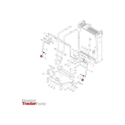 Massey Ferguson Toggle - 4297403M1 | OEM | Massey Ferguson parts | Tractor Body-Massey Ferguson-Cabin & Body Panels,Farming Parts,Gas Struts,Tractor Parts