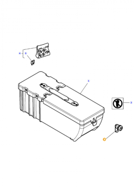 Tool Box Lock - 4290720M1 - Massey Tractor Parts