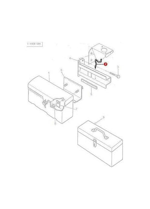 Massey Ferguson Tool Box Retainer - 3580564M1 | OEM | Massey Ferguson parts | Tool Boxes-Massey Ferguson-Cabin & Body Panels,Farming Parts,Tool Boxes,Tractor Body,Tractor Parts