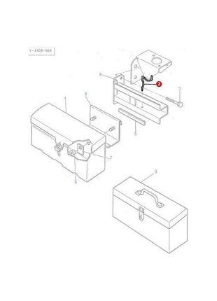 Tool Box Retainer - 3580564M1 - Massey Tractor Parts