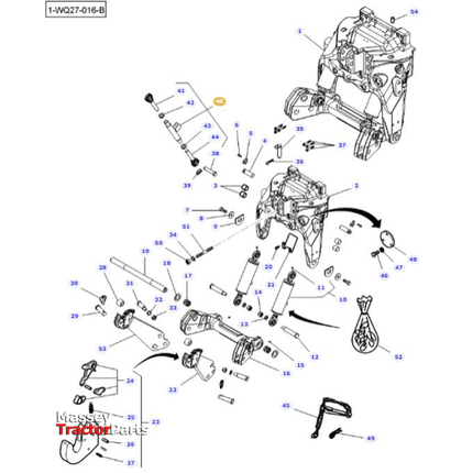 Massey Ferguson Top Link - 4281474M2 | OEM | Massey Ferguson parts | Top Link-Massey Ferguson-Complete Assemblies,Farming Parts,Linkage,Manual Top Links,PTO & Linkage,Tractor Parts