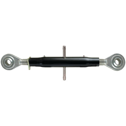 Sparex's Top Link Heavy Duty (Cat.2/2) Ball and Ball, M36 x 3.00, with a minimum length of 635mm (S.16841), features two eye bolts on each end and a black coated central adjusting body.