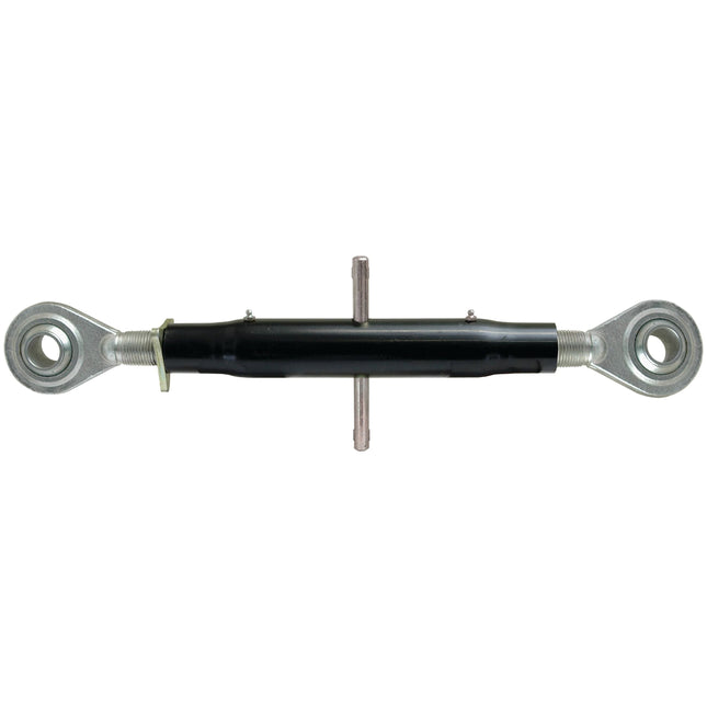 Sparex's Top Link Heavy Duty (Cat.2/2) Ball and Ball, M36 x 3.00, with a minimum length of 635mm (S.16841), features two eye bolts on each end and a black coated central adjusting body.