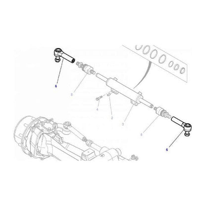 Massey Ferguson Track Rod End - 3764286M1 | OEM | Massey Ferguson parts | Track Rods & Drag Links-Massey Ferguson-2WD Parts,Axles & Power Train,Farming Parts,Front Axle & Steering,Track Rods & Drag Links,Tractor Parts