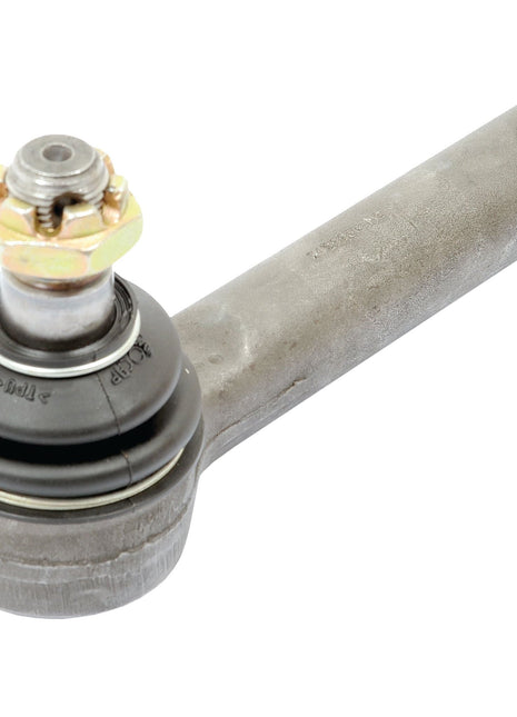 Close-up of a Sparex Track Rod (S.43874), measuring 154mm in length, featuring a protective boot and an M18 x 1.5 RH threaded stud for attaching to the vehicle's steering linkages.