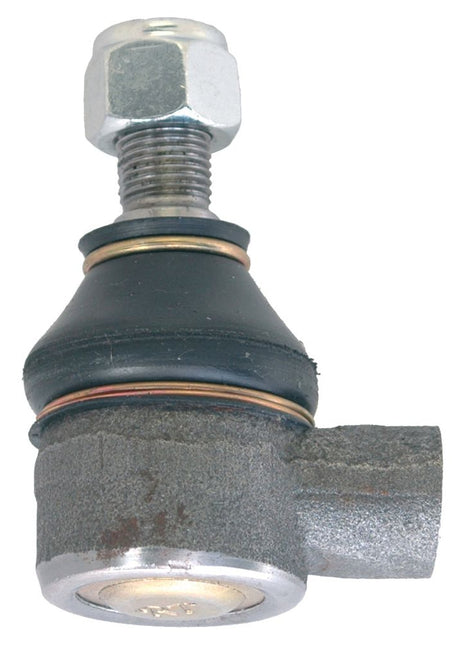 Close-up of the Sparex Track Rod (S.40136) featuring a 1/2" UNF female threaded top and a rubber boot in the center, with an overall length of 34mm.