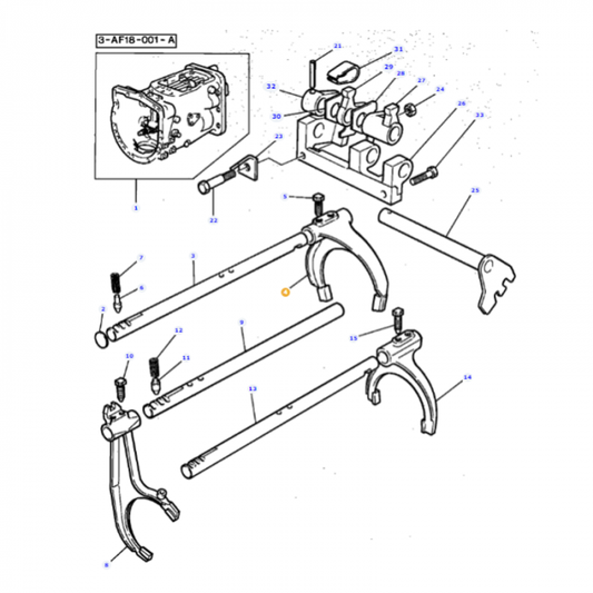Transmission Fork - 3599170M1 - Massey Tractor Parts