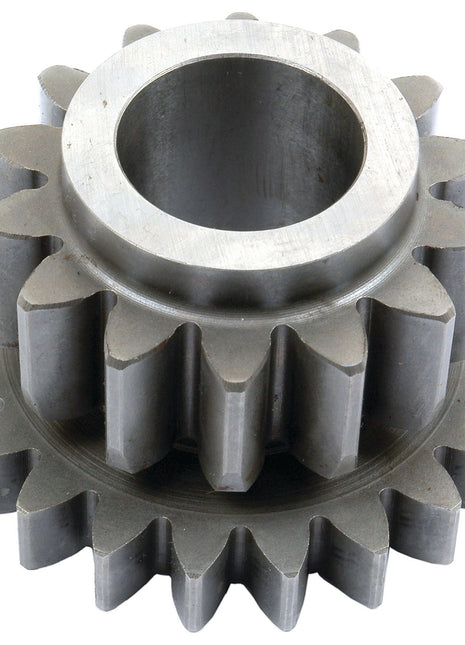 A close-up image of a metal gear with multiple teeth, reminiscent of the Transmission Gear Reverse Idler (Sparex Part No. S.43444) used in Massey Ferguson machinery, highlighting its mechanical precision and the quality associated with the Sparex brand.