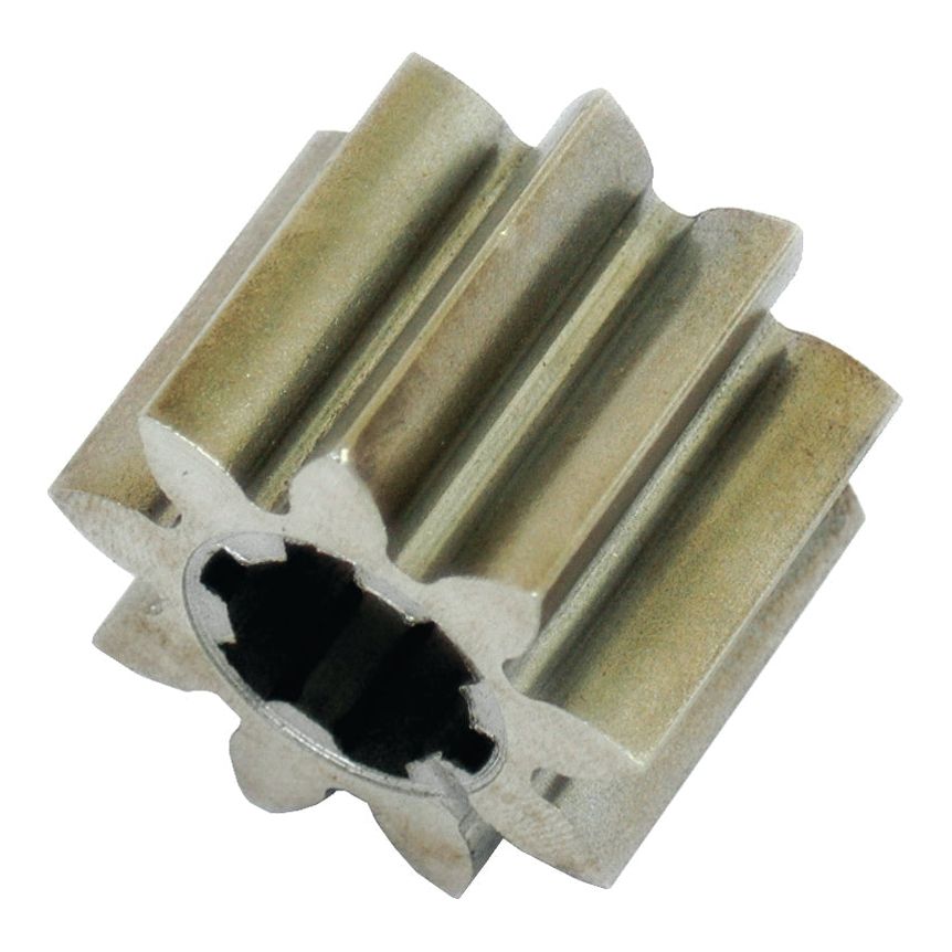 The Sparex Balancer Gear, part number S.40513, is a silver metal gear with multiple teeth and a hollow center, designed for mechanical applications suitable for equipment brands such as Allis Chalmers and Massey Ferguson.