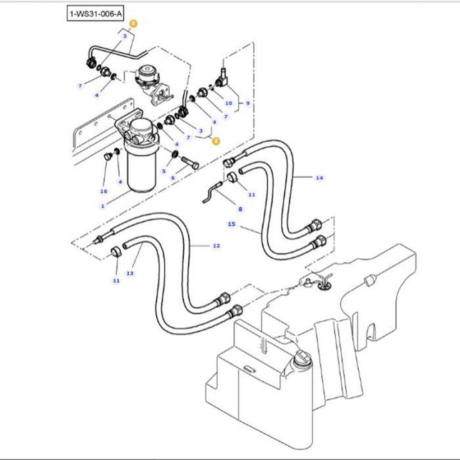 Tube - 3786871M2 - Massey Tractor Parts