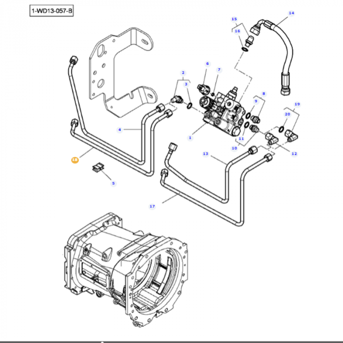 Tube - 4361123M1 - Massey Tractor Parts