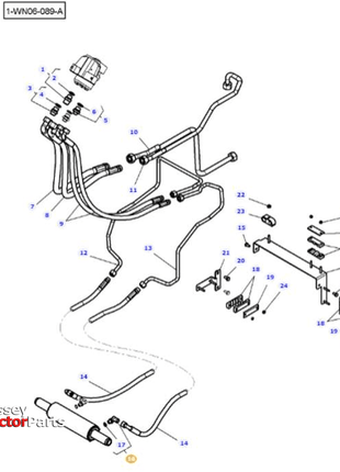Massey Ferguson Union Elbow - 3012094X91 | Transmission Parts-Massey Ferguson-