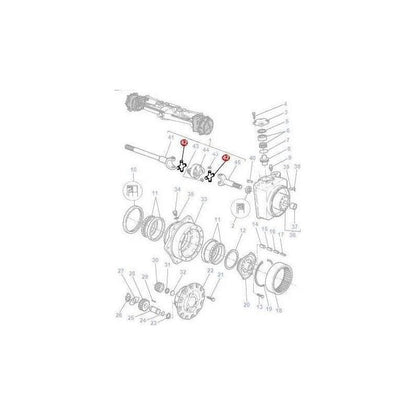 Massey Ferguson Universal Joint - 1429021M1 | OEM | Massey Ferguson parts | Axles & Power Transmission-Massey Ferguson-4WD Parts,Axles & Power Train,Drive Shafts & Gears,Farming Parts,Front Axle & Steering,Tractor Parts,Universal Joints