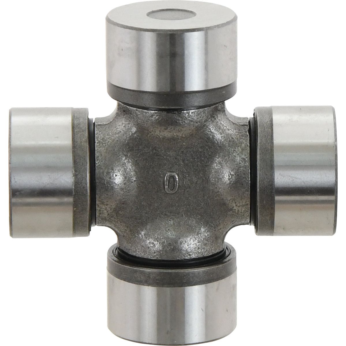 Close-up of a Sparex Universal Joint - 36 x 89mm (Standard Duty) with four arms, each ending in a cylindrical bearing. This robust Sparex Part No.S.6451 component ensures seamless machinery operation.