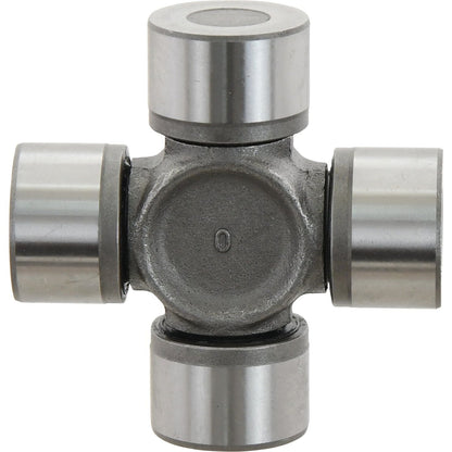Close-up of a Sparex Universal Joint - 41 x 108mm (Standard Duty), Sparex Part No. S.51983, displaying four cylindrical bearings arranged in a cross shape.