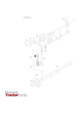 Massey Ferguson Valve Exhaust - V837069002 | OEM | Massey Ferguson parts | Engine Valves-Massey Ferguson-Cylinder Head Components,Engine & Filters,Engine Parts,Engine Valves,Exhaust,Farming Parts,Tractor Parts