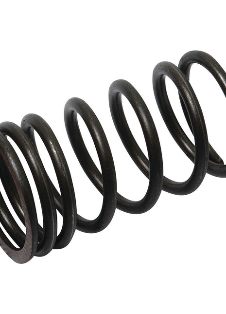 A black metal valve spring with five complete loops, identified as the Valve Spring - Outer by Sparex (Part No. S.40506), is shown against a white background.