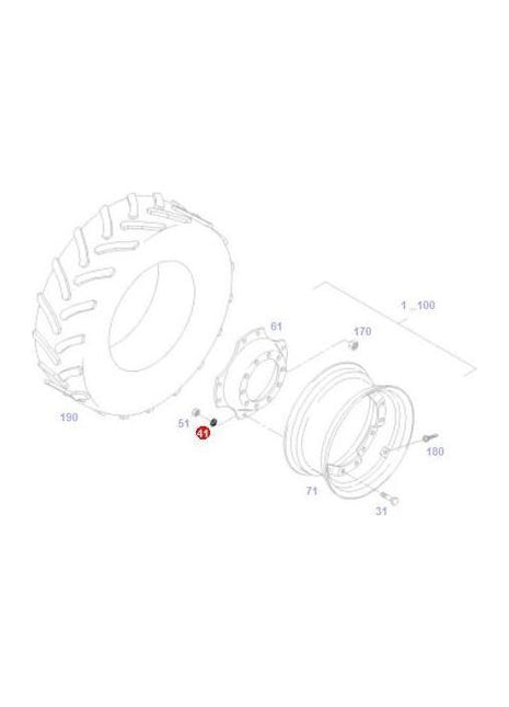 Washer - ACW0669890 - Massey Tractor Parts