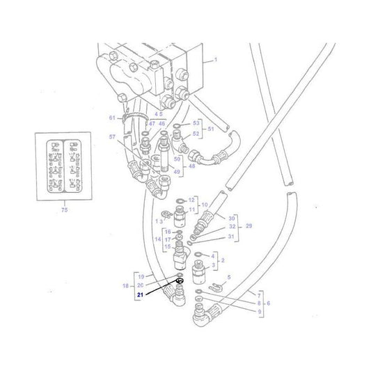 Washer Back-up - 377923X1 - Massey Tractor Parts