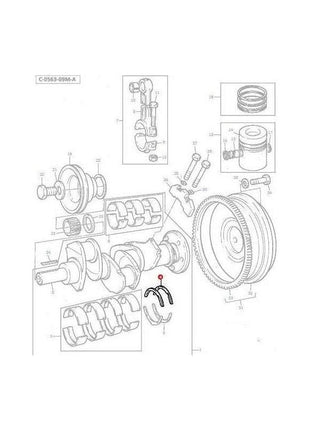 Massey Ferguson Washer Crankshaft - 735112M1 | OEM | Massey Ferguson parts | Crankshafts & Pulleys-Massey Ferguson-Block Components,Containers & Storage,Crankshafts & Pulleys,Engine & Filters,Engine Parts,Farming Parts,Fuel Delivery Parts,Injectors & Nozzles,Parts Washers,Screws & Fasteners,Towing & Fasteners,Tractor Parts,Washers,Workshop & Merchandising,Workshop Equipment