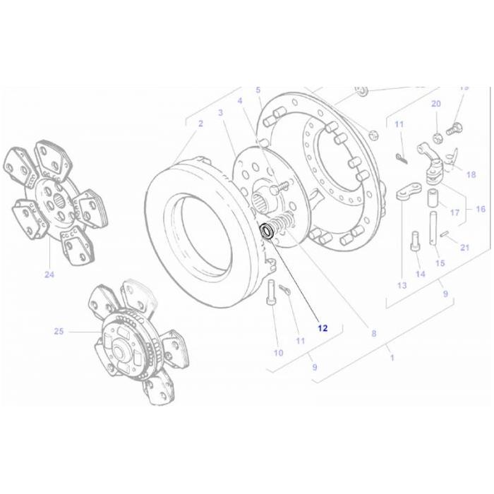 Washer Fibre - 1753751M2 - Massey Tractor Parts