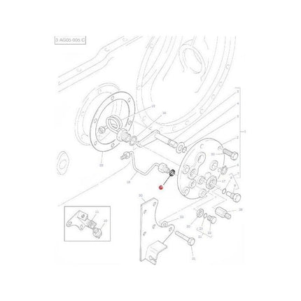 Washer Fibre 1/2 - 886535M1 - Massey Tractor Parts