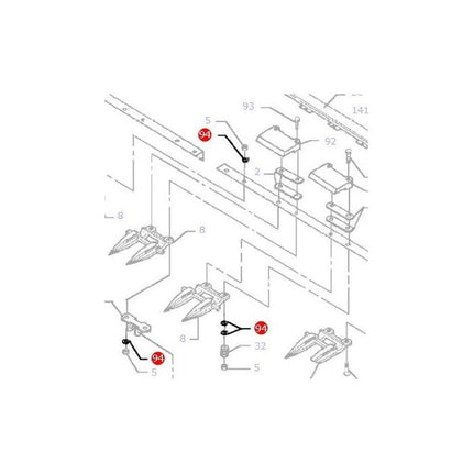 Washer Flat M10 - D20400419 - 390734X1 - Massey Tractor Parts