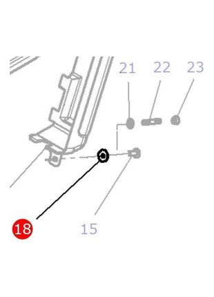 Massey Ferguson Washer Flat M6 - 391038X1 | OEM | Massey Ferguson parts | Washers-Massey Ferguson-Combine,Containers & Storage,Engine & Filters,Farming Parts,Fuel Delivery Parts,Hardware,Harvesting & Cutting,Injectors & Nozzles,Knife Sections,Machinery Parts,Parts Washers,Screws & Fasteners,Towing & Fasteners,Tractor Parts,Washers,Workshop,Workshop & Merchandising,Workshop Equipment