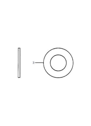 Massey Ferguson Washer Flat M6 - LA355510615 | OEM | Massey Ferguson parts | Washers-Massey Ferguson-Containers & Storage,Engine & Filters,Farming Parts,Fuel Delivery Parts,Hardware,Hydraulics,Injectors & Nozzles,Parts Washers,Screws & Fasteners,Towing & Fasteners,Tractor Parts,Washers,Workshop,Workshop & Merchandising,Workshop Equipment