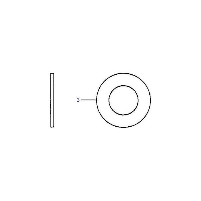 Washer Flat M6 - LA355510615 - Massey Tractor Parts