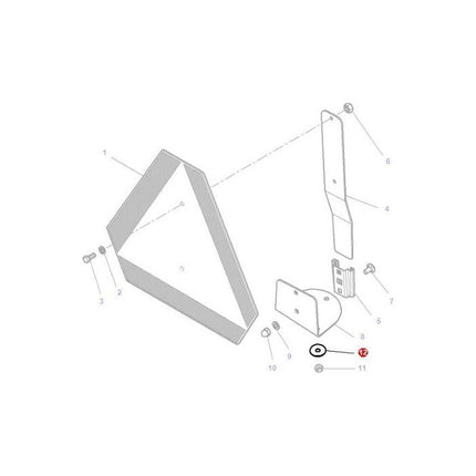 Washer Flat M8 - 3010467X1 - Massey Tractor Parts