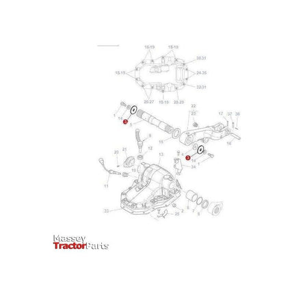 Massey Ferguson Washer Lift Shaft - 3715667M2 | OEM | Massey Ferguson parts | Linkage-Massey Ferguson-Containers & Storage,Engine & Filters,Farming Parts,Fuel Delivery Parts,Hydraulic Lift Components,Hydraulics,Injectors & Nozzles,Parts Washers,Screws & Fasteners,Towing & Fasteners,Tractor Hydraulic,Tractor Parts,Washers,Workshop & Merchandising,Workshop Equipment