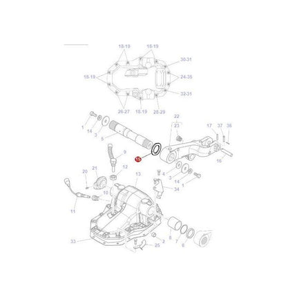 Washer Lift Shaft - 3793675M1 - Massey Tractor Parts