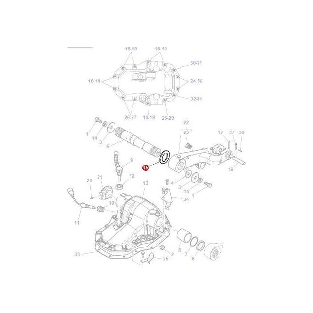 Washer Lift Shaft - 3793675M1 - Massey Tractor Parts