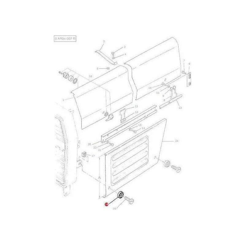 Massey Ferguson Washer Plastic - 3595613M1 | OEM | Massey Ferguson parts | Bonnets-Massey Ferguson-Bonnets & Components,Cabin & Body Panels,Containers & Storage,Engine & Filters,Farming Parts,Fuel Delivery Parts,Injectors & Nozzles,Panels,Parts Washers,Screws & Fasteners,Towing & Fasteners,Tractor Body,Tractor Parts,Washers,Workshop & Merchandising,Workshop Equipment