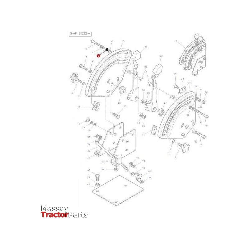 Massey Ferguson Washer Quadrant - 181041M1 | OEM | Massey Ferguson parts | Linkage-Massey Ferguson-Containers & Storage,Draft Control Components,Engine & Filters,Farming Parts,Fuel Delivery Parts,Hydraulics,Injectors & Nozzles,Parts Washers,Screws & Fasteners,Towing & Fasteners,Tractor Hydraulic,Tractor Parts,Washers,Workshop & Merchandising,Workshop Equipment