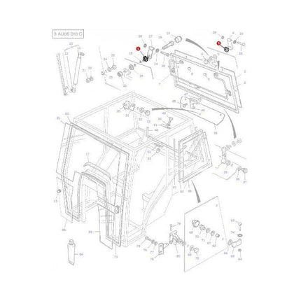 Washer/Rubber - 3477714M1 - Massey Tractor Parts
