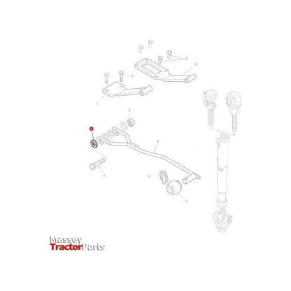 Massey Ferguson Washer Top Link Lock - 391212X1 | OEM | Massey Ferguson parts | Linkage-Massey Ferguson-Combine,Farming Parts,Harvesting & Cutting,Machinery Parts,Miscellaneous,Tractor Parts