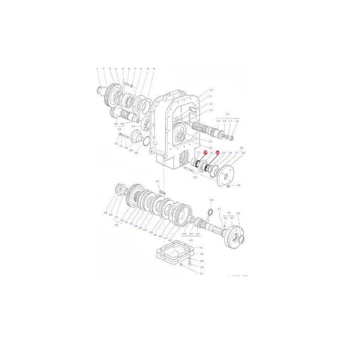 Washer Transfer Box - 908965M1 - Massey Tractor Parts