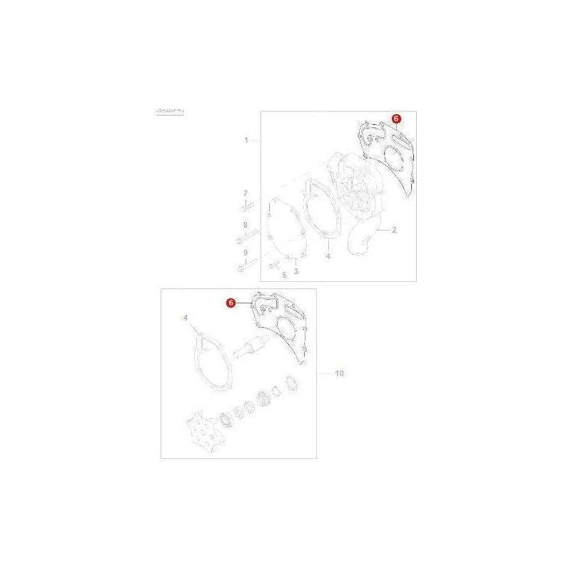 Massey Ferguson Water Pump Gasket - 4224960M1 | OEM | Massey Ferguson parts | Water Pump Gaskets-Massey Ferguson-Cooling Parts,Engine & Filters,Farming Parts,Tractor Parts,Water Pump Gaskets,Water Pumps & Repair Kits