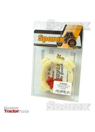 A plastic-packaged Sparex product with Massey Tractor Parts branding, showcasing a white and red gear-like component labeled "Syguard," is also compatible with Easylock Bearings 2x63mm Large | Sparex Part No. S.59632.