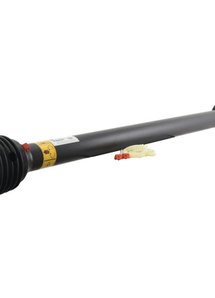 The PTO Guard - Easylock from Sparex, with a length of 1360mm and medium guard size (Sparex Part No. S.56519), is a black metal drive shaft featuring two coupling ends for enhanced safety in machinery and vehicles, displayed on a white background.