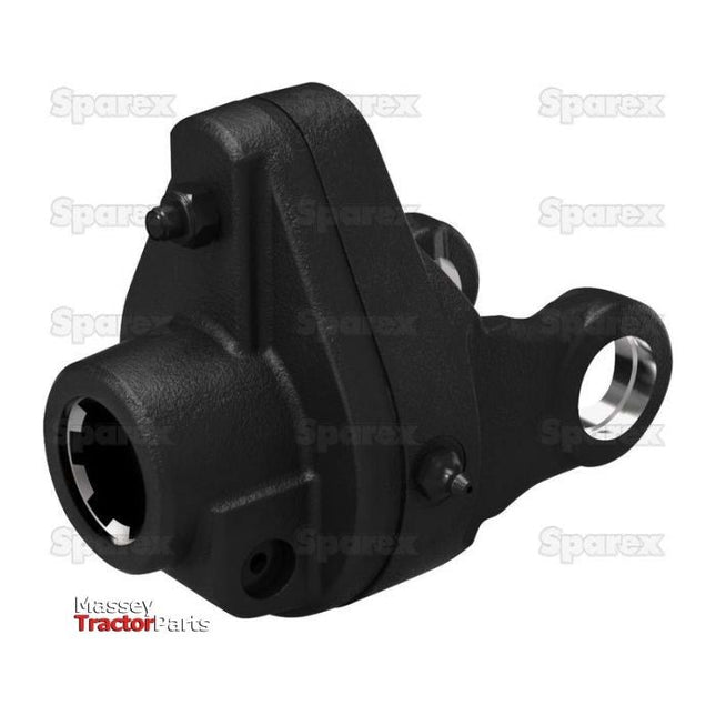 A PTO Shearbolt Clutch featuring multiple bolt holes and a cylindrical opening, displayed against a white background with the "Sparex" and "Massey Tractor Parts" logos, suitable for various applications. This mechanical component is identified by its U/J Size of 30.2 x 92mm and a spline size of 1 3/8''-21. Model number: S.28506.