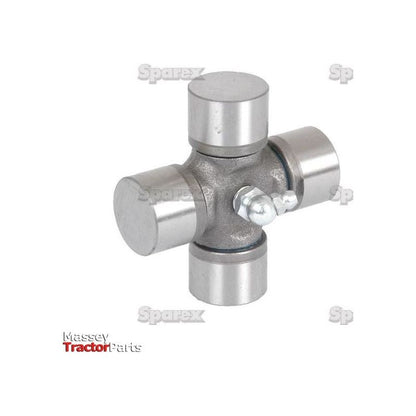 Image of the Weasler Universal Joint - 30.2 x 92mm (Standard Duty), Sparex Part No. S.72449, featuring a four-way cross with cylindrical ends and a central grease fitting. The background has repeated faint "Sparex" text, emphasizing its compatibility with Fiat models.