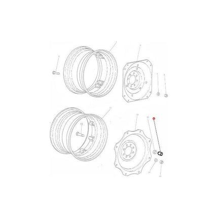 Wheel Nut Rear - 847417M1 - Massey Tractor Parts