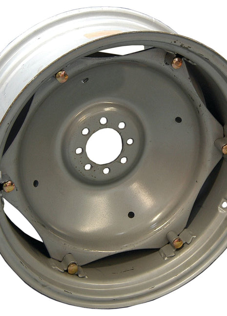 A Sparex Wheel Rim, model number S.42557, featuring an 11 x 28'' size, a gray finish, and six bolt holes compatible with various tyre sizes.